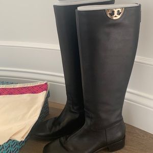 Tory Burch black high boots
